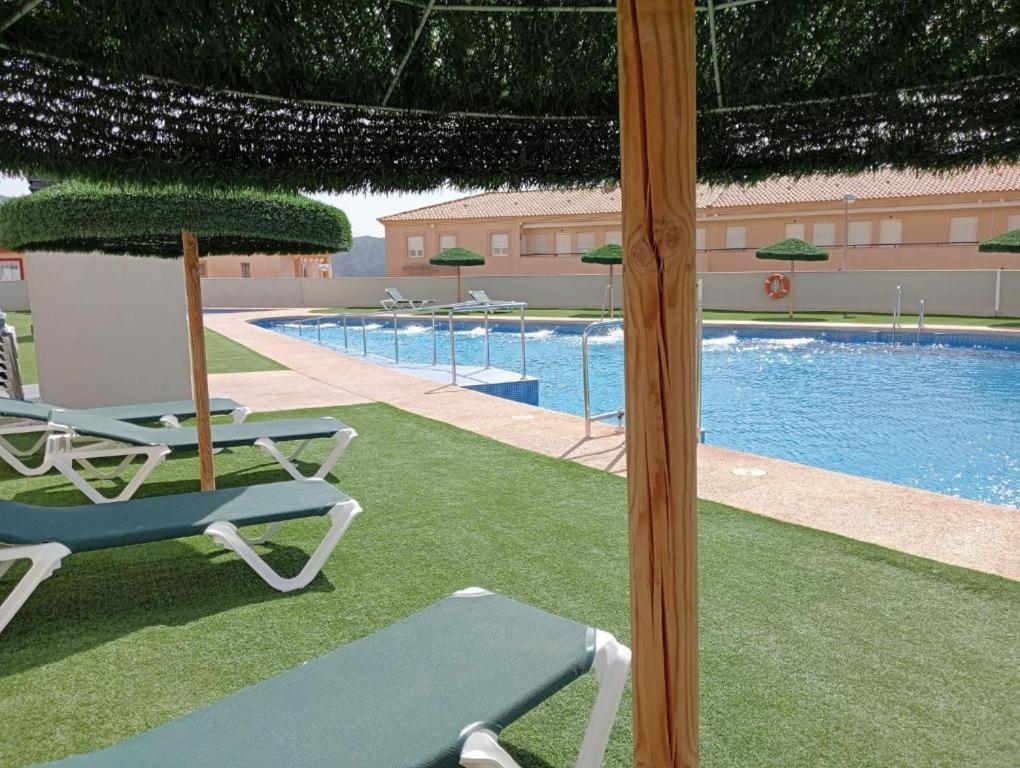 Golf, Piscina Climatizada Y Playa Lägenhet La Envia Exteriör bild